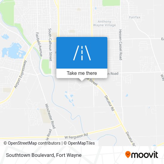 Southtown Boulevard map