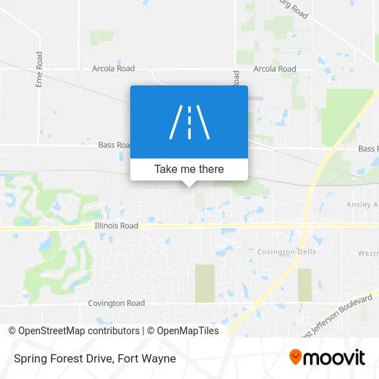Spring Forest Drive map