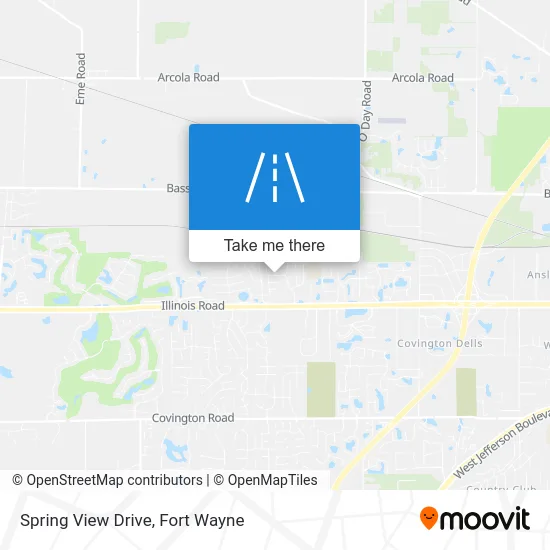 Spring View Drive map