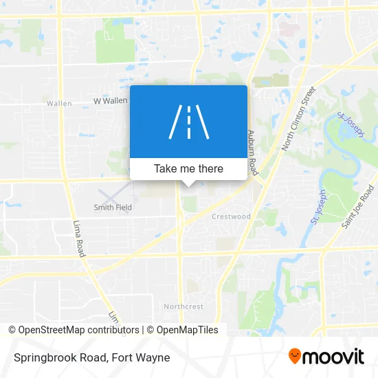 Springbrook Road map