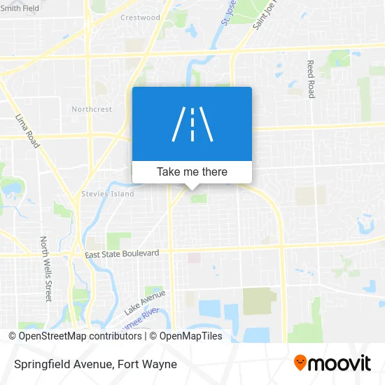 Springfield Avenue map