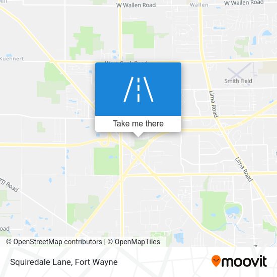 Squiredale Lane map