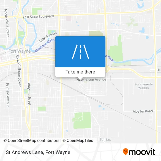 St Andrews Lane map
