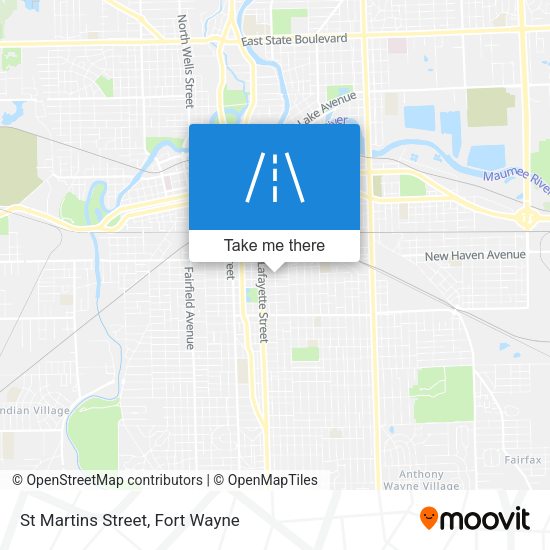 St Martins Street map