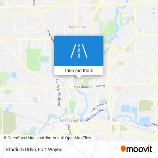 Stadium Drive map