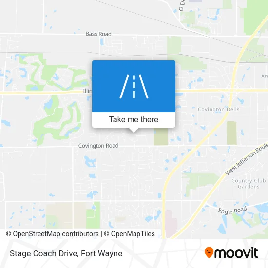 Stage Coach Drive map