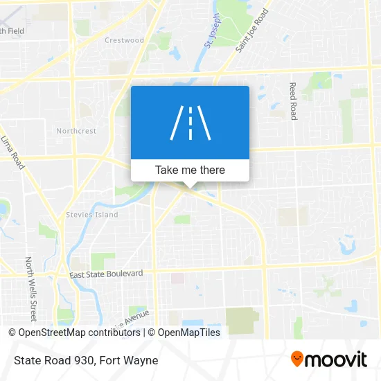 State Road 930 map