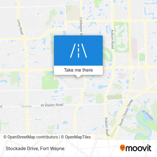 Stockade Drive map