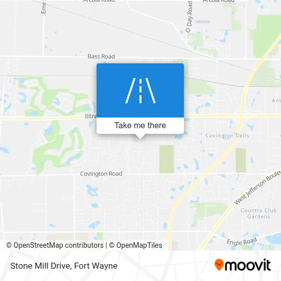 Stone Mill Drive map