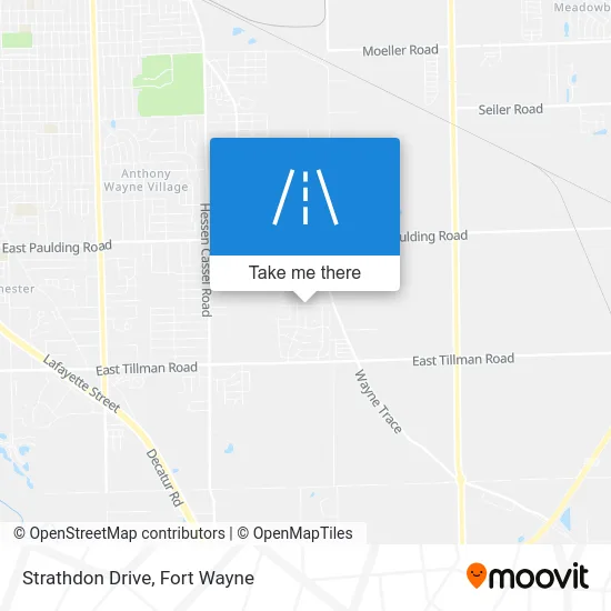 Strathdon Drive map