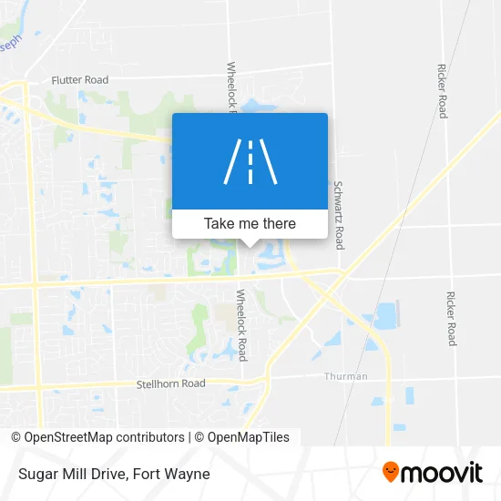 Sugar Mill Drive map