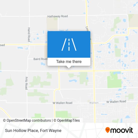 Sun Hollow Place map