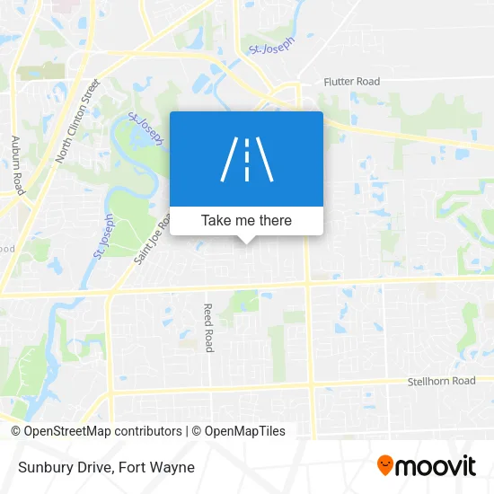 Sunbury Drive map