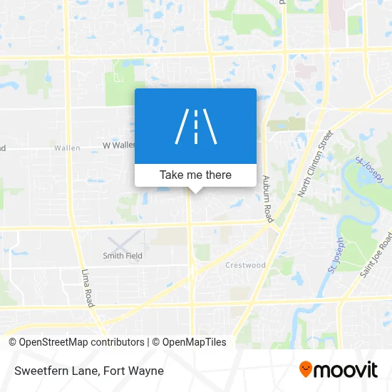 Sweetfern Lane map