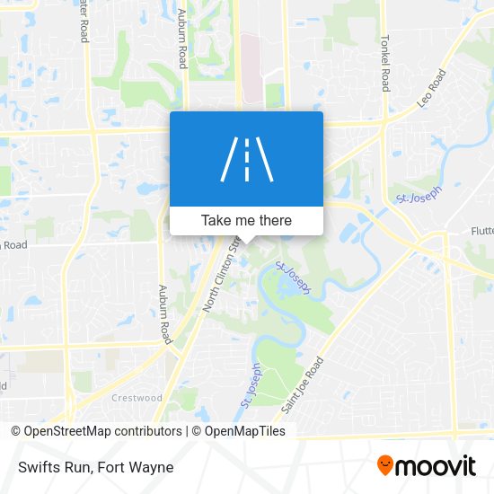 Mapa de Swifts Run