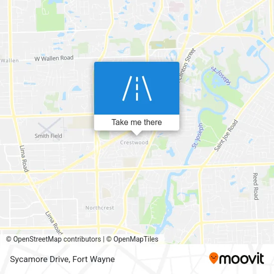 Sycamore Drive map