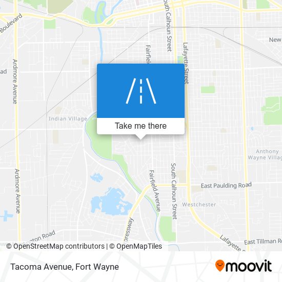 Tacoma Avenue map