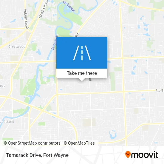 Tamarack Drive map