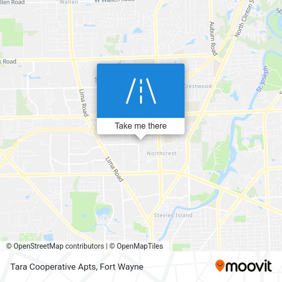 Tara Cooperative Apts map