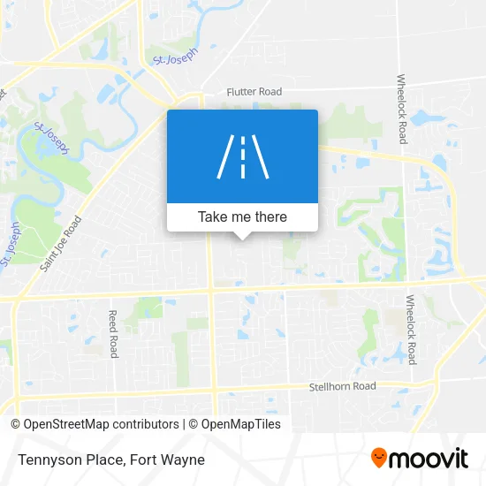 Tennyson Place map