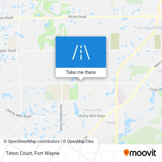 Teton Court map