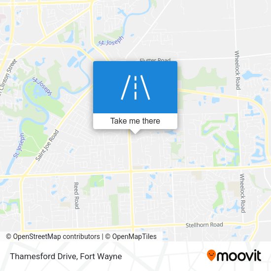 Thamesford Drive map