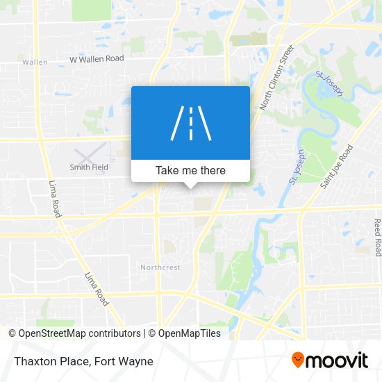 Mapa de Thaxton Place