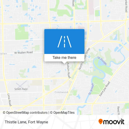 Thistle Lane map