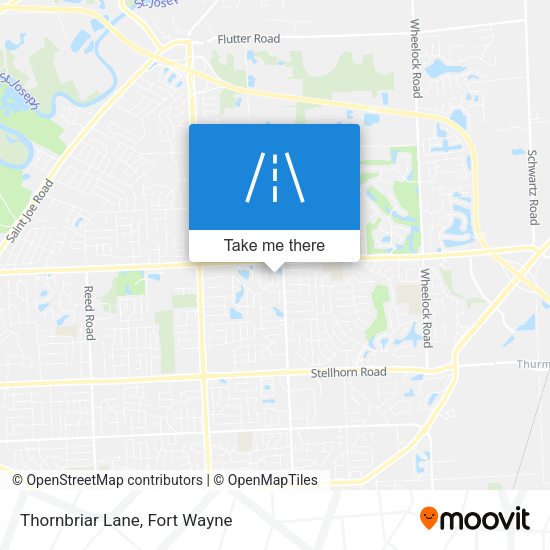 Thornbriar Lane map