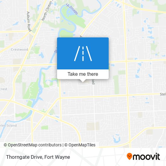 Thorngate Drive map