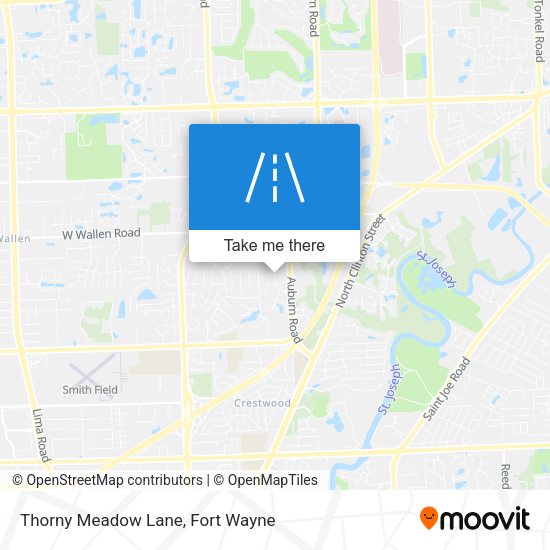 Mapa de Thorny Meadow Lane