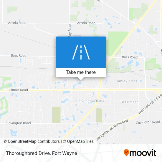 Mapa de Thoroughbred Drive
