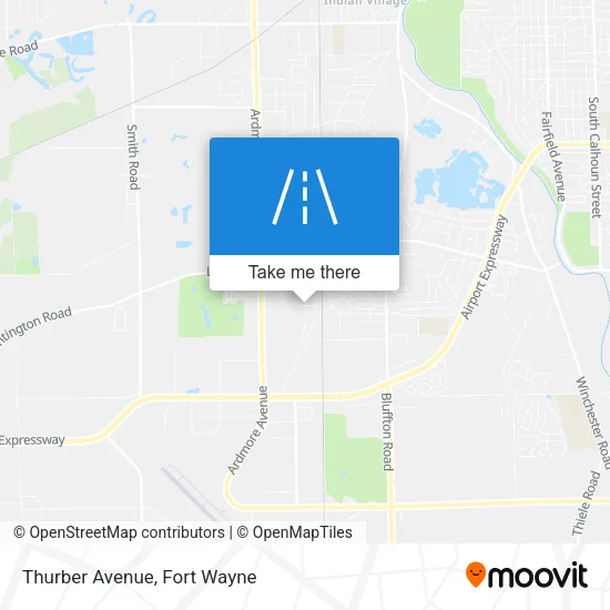 Thurber Avenue map