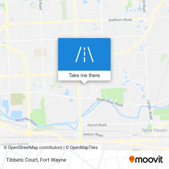 Mapa de Tibbets Court