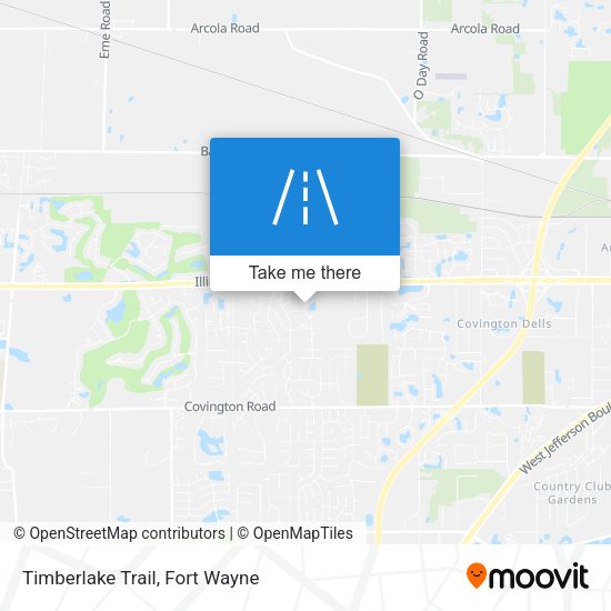 Mapa de Timberlake Trail