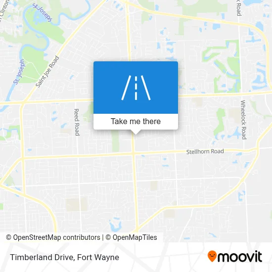 Timberland Drive map