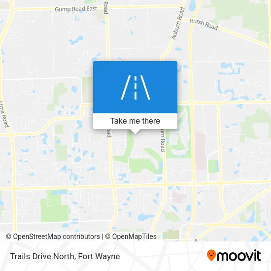 Trails Drive North map