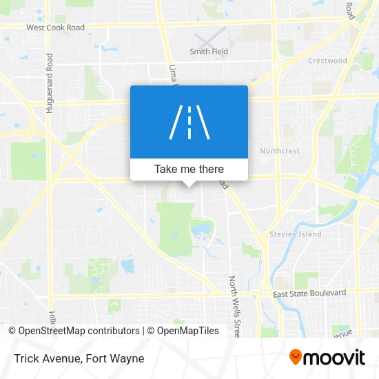 Trick Avenue map