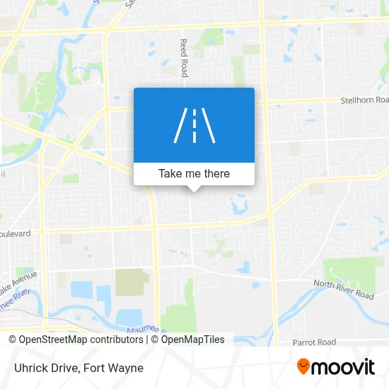 Uhrick Drive map