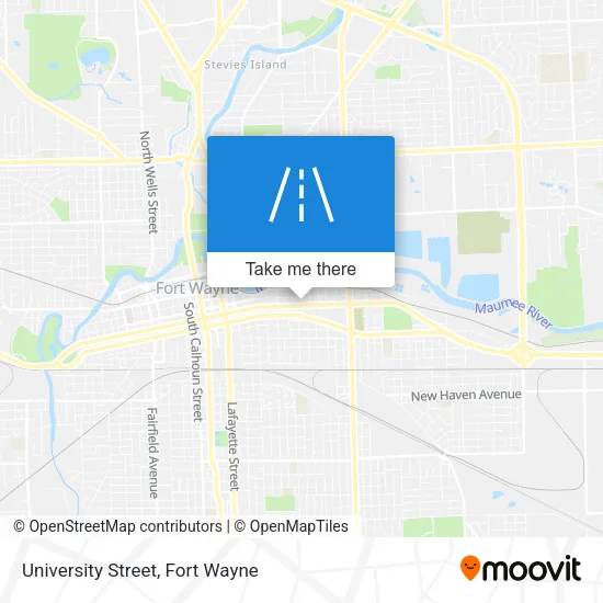 University Street map