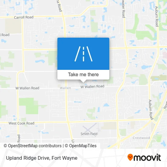 Upland Ridge Drive map