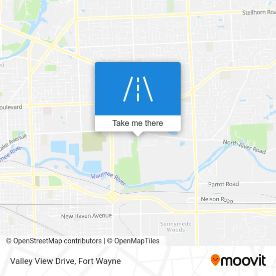 Valley View Drive map