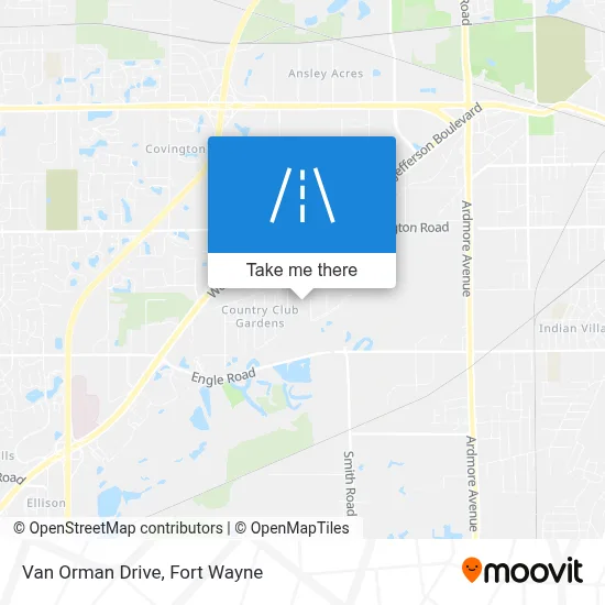 Van Orman Drive map