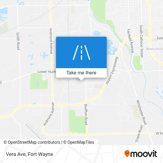 Vera Ave map
