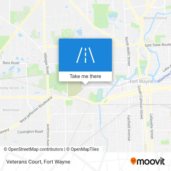 Veterans Court map