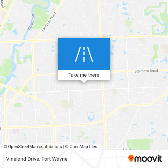 Vineland Drive map