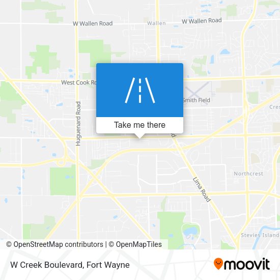 Mapa de W Creek Boulevard