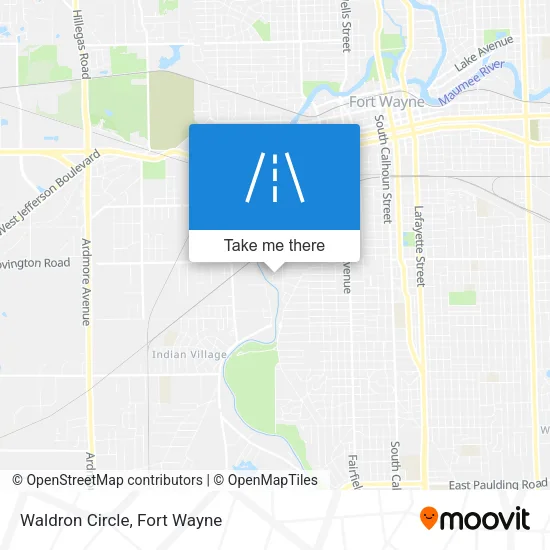 Waldron Circle map