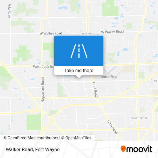 Walker Road map