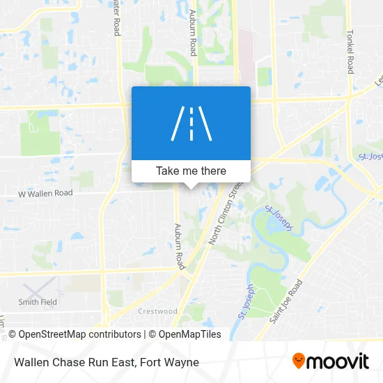 Wallen Chase Run East map